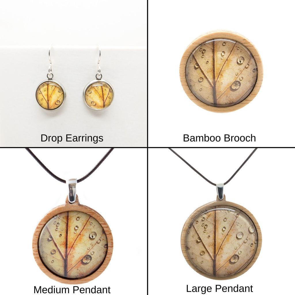 Autumn Leaf - Stud Earrings-Earrings-Myrtle & Me