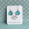 Blue Myrtle Tree Drop Earrings - Handmade In Tasmania By Myrtle & Me Jewellery