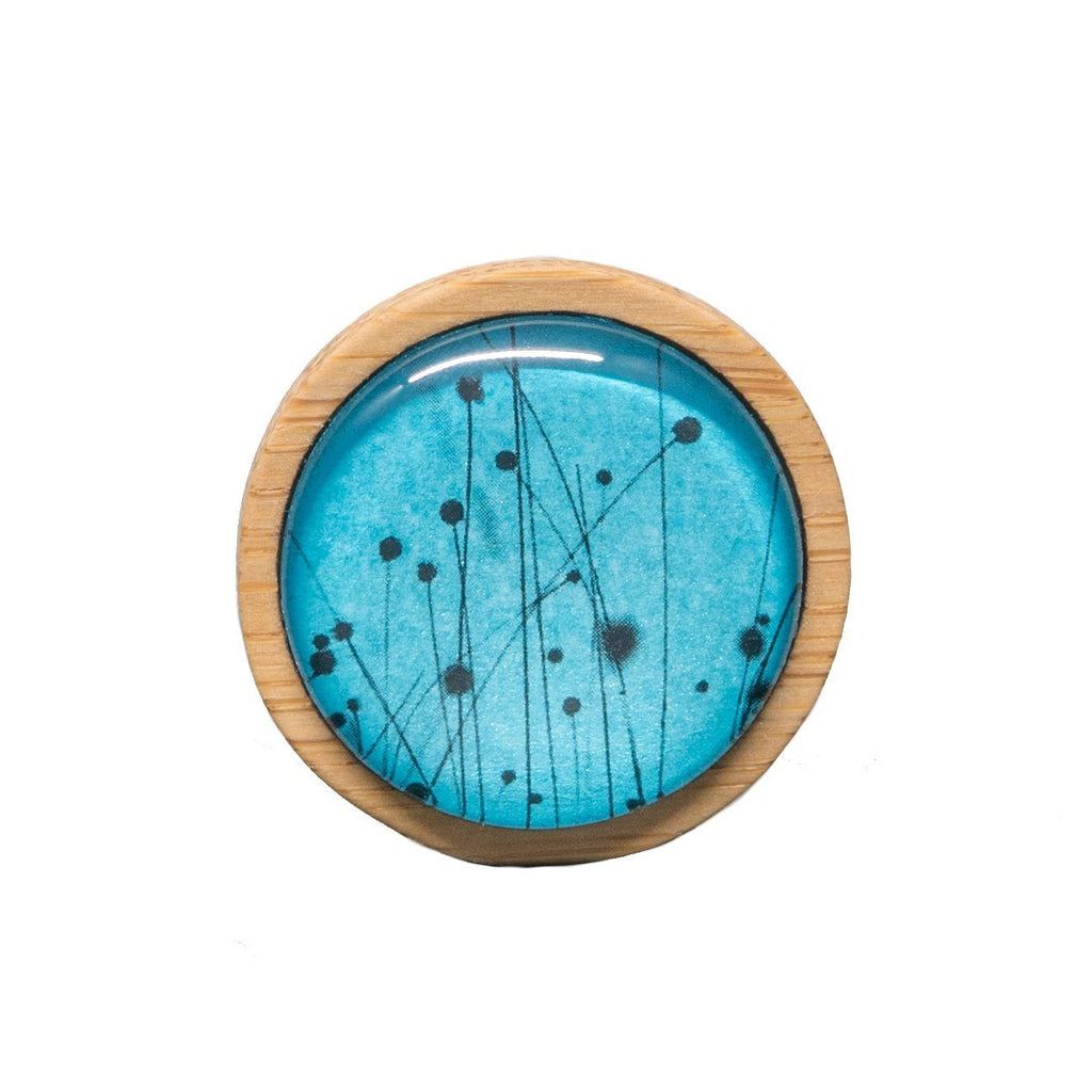 Blue Buttongrass - Brooch-Brooch-Myrtle & Me