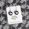 Australian Nature Jewellery - Everlasting Daisy Drop Earrings - Handmade In Tasmania