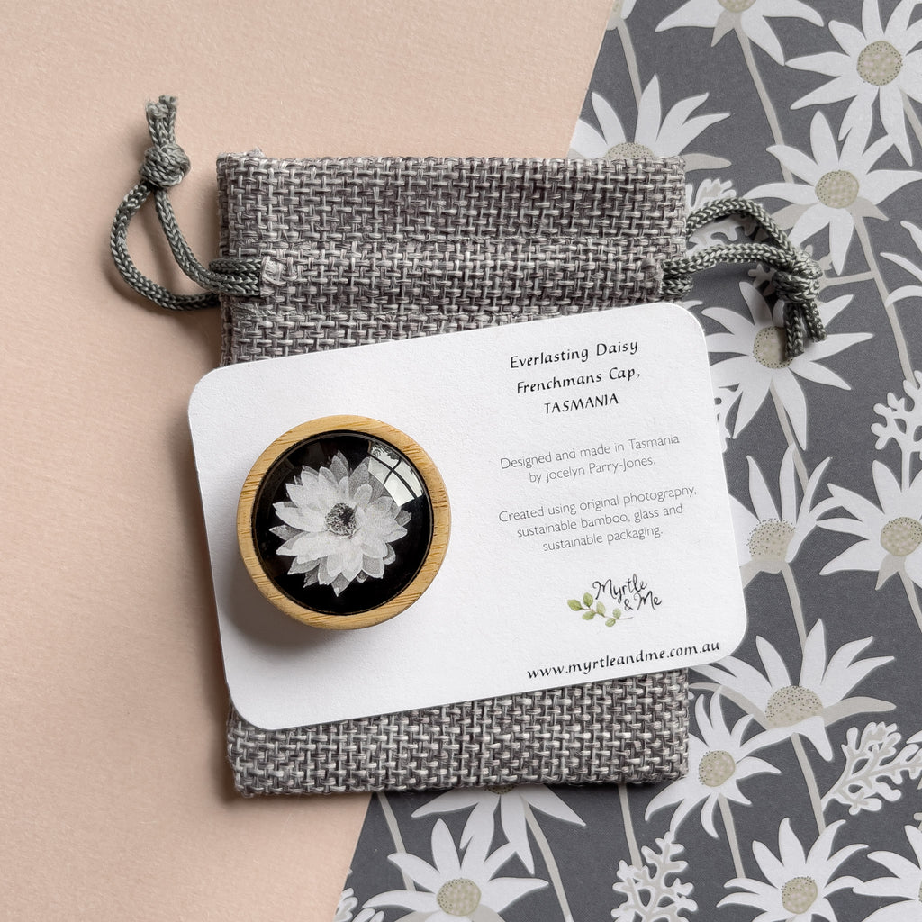 Australian Wildflower Brooch - Handmade In Tasmania - Eco Friendly