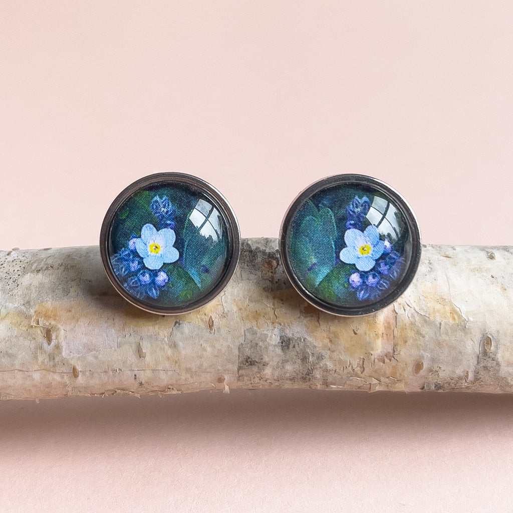 Forget Me Not Stud Earrings - Myrtle & Me - Tasmanian Jewellery Design - Australian Made