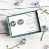 Forget Me Not Flower Stud Earrings - Eco Friendly Jewellery - Handmade In Tasmania