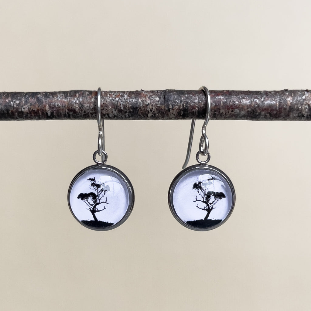 Tasmanian Gum Tree Dangle Earrings - Handmade In Australia - Myrtle & Me Jewellery