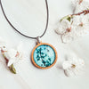 Blue Blossom - Pendant (Medium)-Pendant-Myrtle & Me
