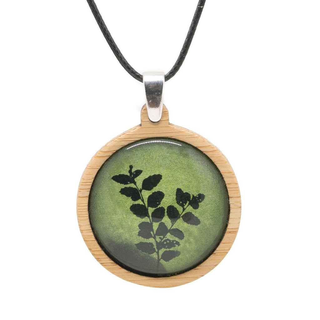Green Myrtle Tree Leaves - Pendant - Tasmanian Jewellery