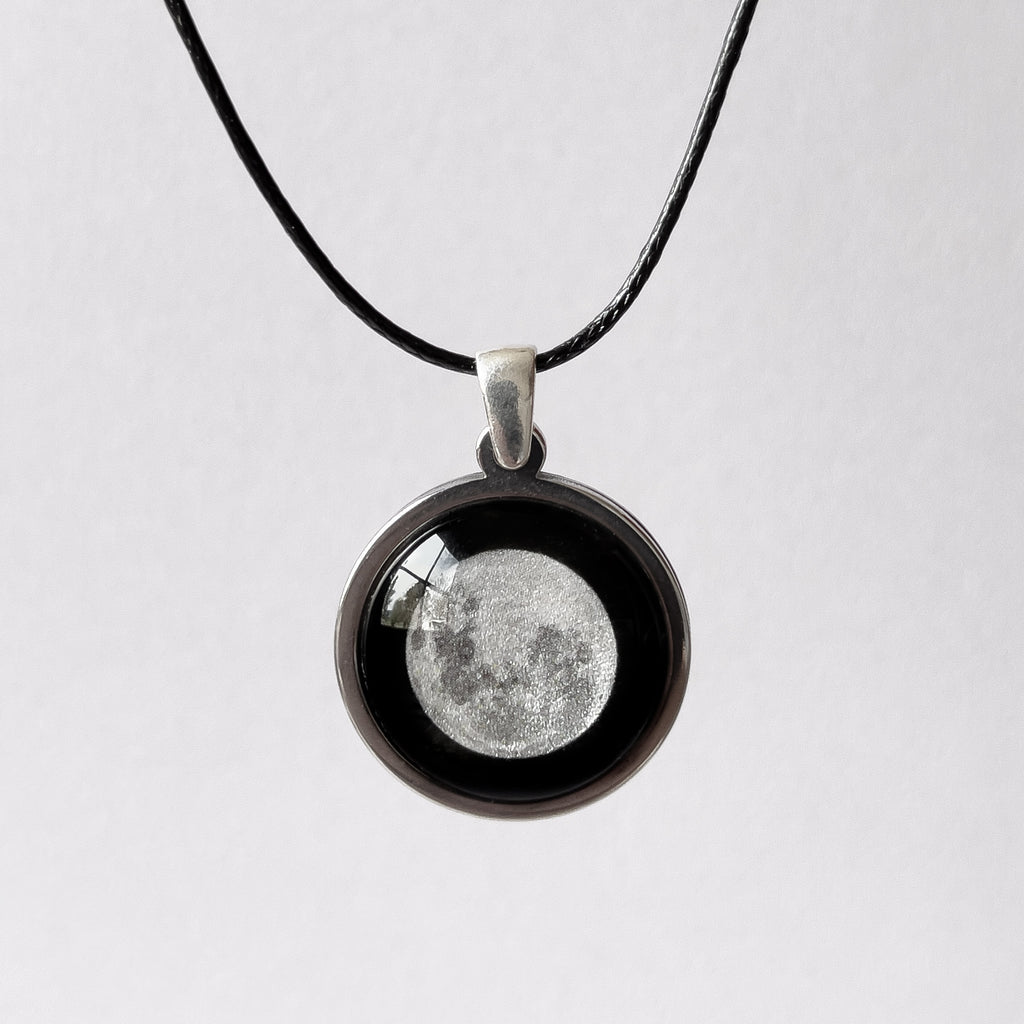 Supermoon Handmade Stainless Steel Necklace - Myrtle & Me - Australian Jewellery