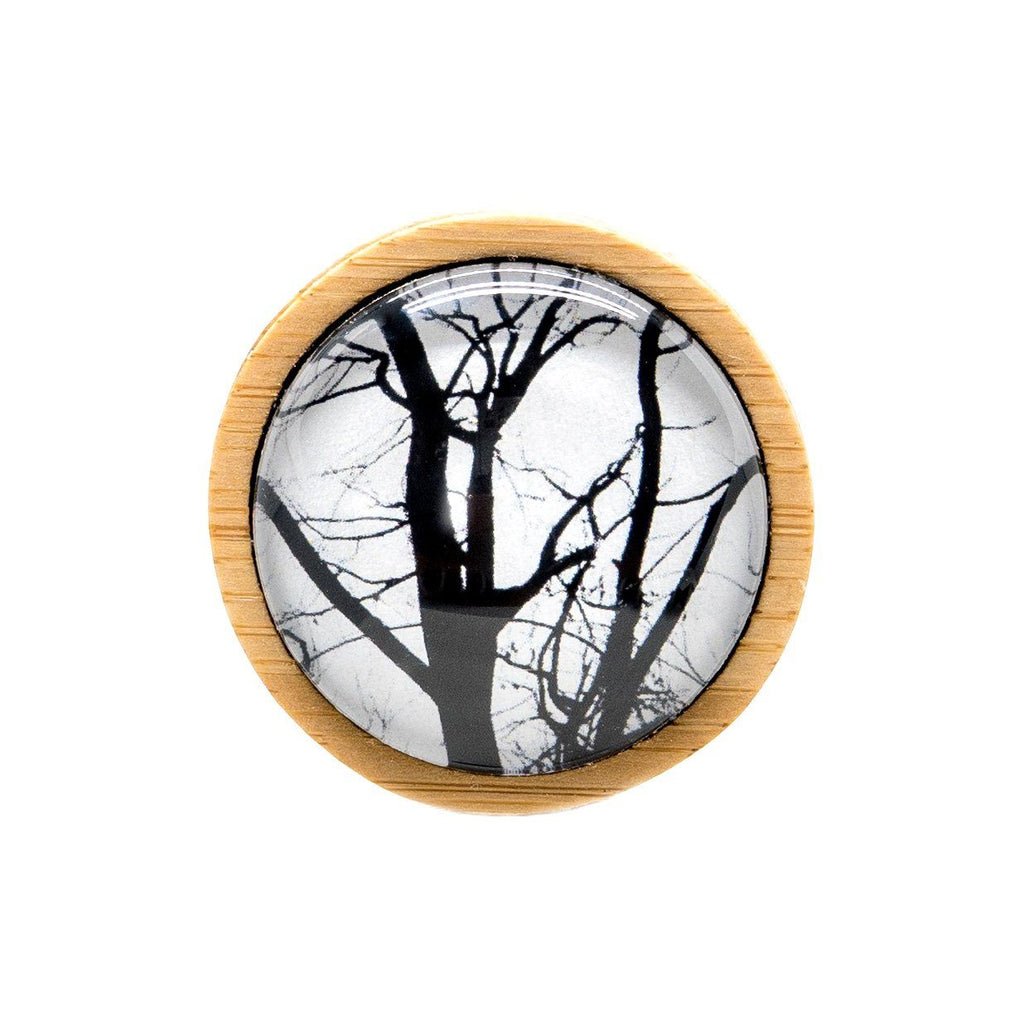 White Tasmanian Trees Handmade Brooch - Myrtle & Me Jewellery