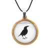 Tasmanian Black Currawong - Handmade Pendant - Myrtle & Me