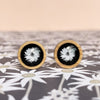Daisy Stud Earrings - Eco Friendly Bamboo - Tasmanian Made