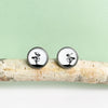 Tasmanian Gum Tree Stud Earrings - Handmade In Tasmania Australia