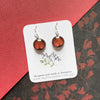 Red King Billy Pine Drop Earrings - Walls of Jerusalem - Tasmanian Wilderness Jewellery