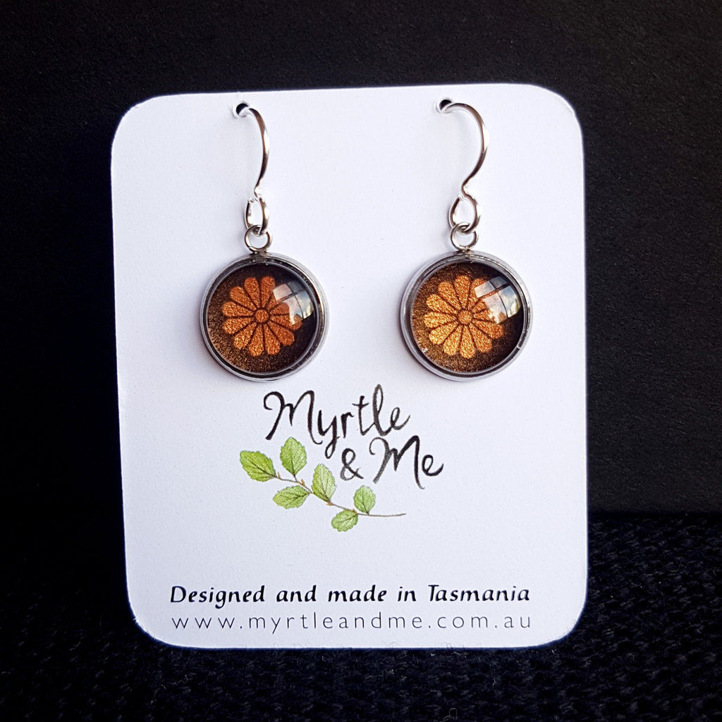 Port Arthur Tasmania Handmade Drop Earrings - Bronze - Myrtle & Me Jewellery