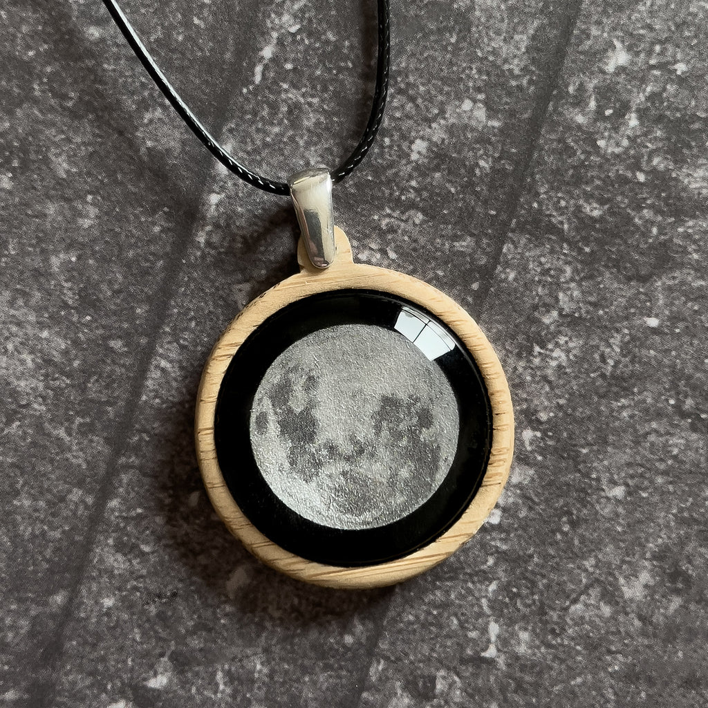 Supermoon Handmade Wooden Necklace - Myrtle & Me - Australian Made Eco  Jewellery
