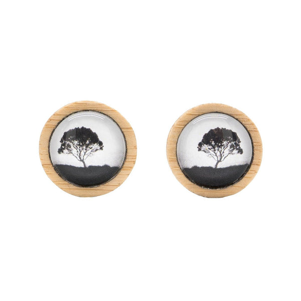 Tea Tree - Handmade Stud Earrings - Cradle Mountain Tasmania - Myrtle & Me