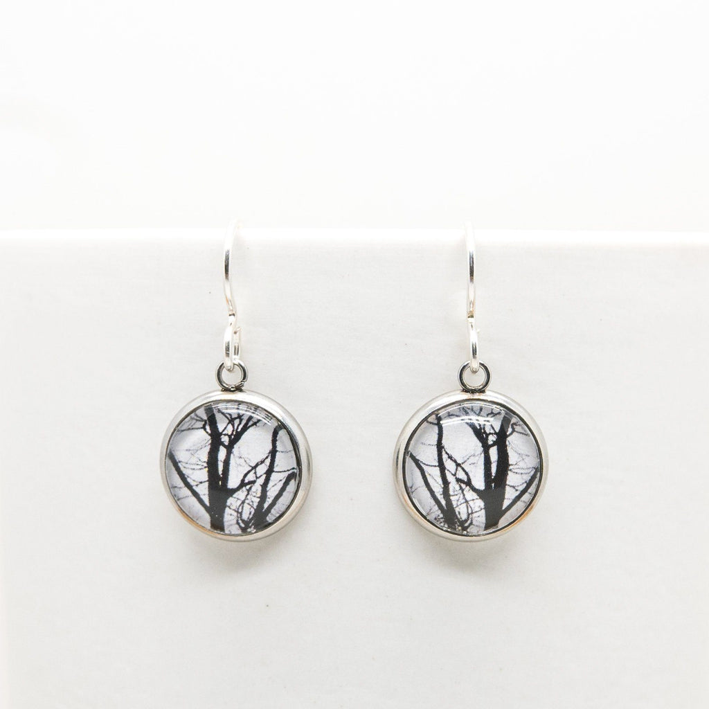 White Tasmanian Trees Handmade Drop Earrings - Myrtle & Me Jewellery